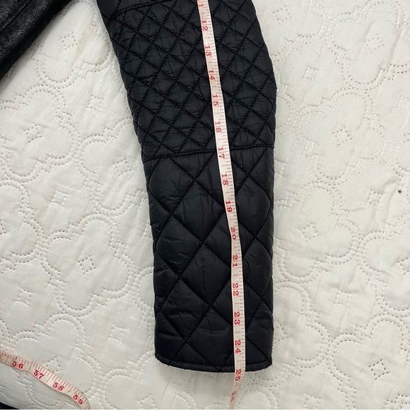 Armani Exchange AX Men’s Black Moto Jacket Faux Sherpa Lined Size M - Picture 8 of 16